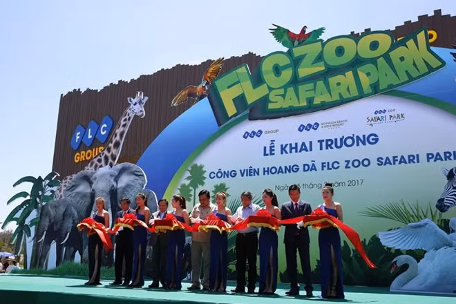 Lễ cắt băng khai trương Công viên hoang dã FLC Zoo Safari Park.