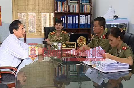 Nạn nhân đến cơ quan An ninh điều tra tố cáo Nguyễn Thị Hải.