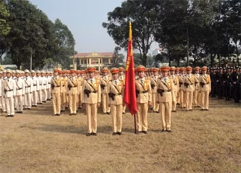 Các khối tham gia huấn luyện diễu binh tham gia buổi lễ.