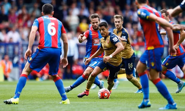 Alexis Sánchez là điểm sáng gần như duy nhất trong trận đấu này của Arsenal. Ảnh: Getty Images.