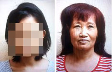 2 đối tượng bị bắt giữ Thắm và Uyn. 2 đối tượng bị bắt giữ Thắm và Uyn.