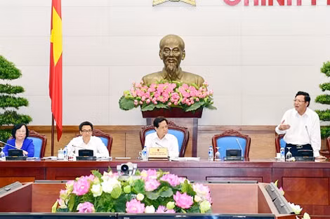 Thủ tướng Nguyễn Tấn Dũng chủ trì phiên họp. Ảnh: VGP/Nhật Bắc.