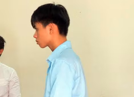Bị cáo Bình tại phiên xét xử sáng nay.