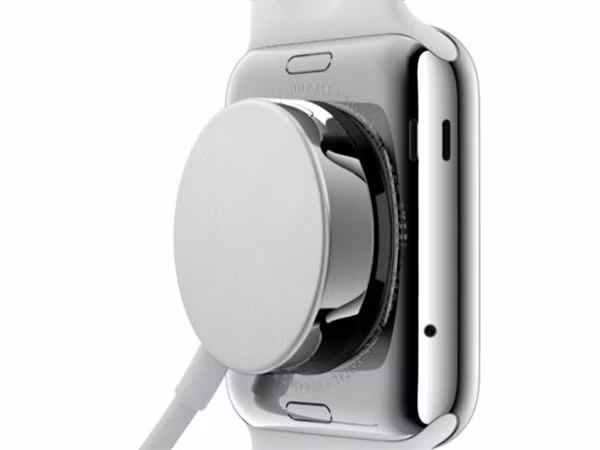 Cận cảnh bộ xác nam châm của Apple Watch.