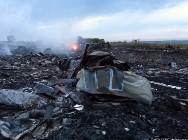 Hiện trường bi tham vụ tai nạn MH17