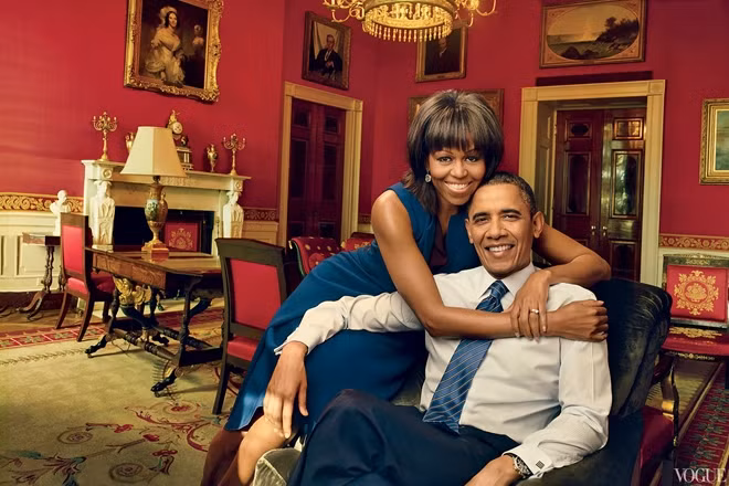 Tổng thống Mỹ Barack Obama và Đệ nhất Phu nhân Michelle (Ảnh: The Vogue)