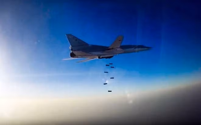 Su-34 không quân Nga đang dội mưa bom tiêu diệt khủng bố ở Syria