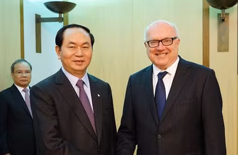 Bộ trưởng Trần Đại Quang và Thượng Nghị sĩ George Brandis, Tổng Chưởng lý.