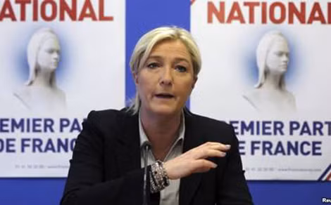 Chủ tịch FN Marine Le Pen. Chủ tịch FN Marine Le Pen.