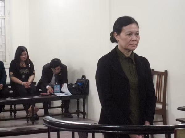 Bị cáo Yến tại phiên xử.