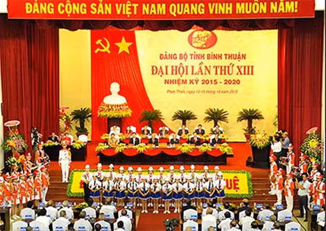 Đại hội Đại biểu Đảng bộ tỉnh Bình Thuận lần thứ XIII .