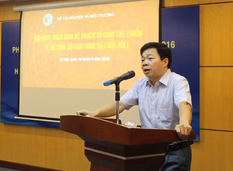 Ông Trần Văn Dũng (Phó Vụ trưởng Vụ Pháp luật Hình sự - Hành chính, Bộ Tư pháp).