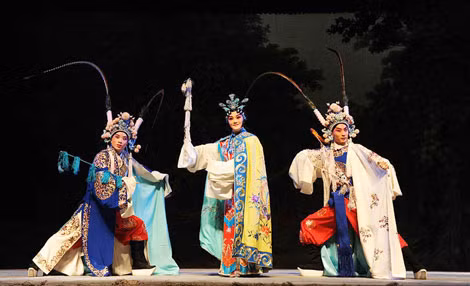 Một cảnh trong vở Ramayana của đoàn Trung Quốc.