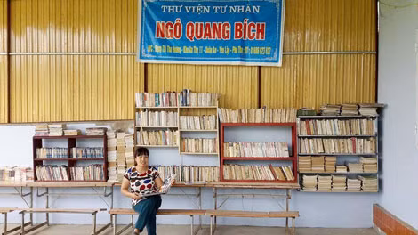 Một góc thư viện của cô giáo Hương