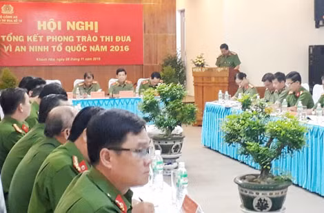 Hội nghị tổng kết phong trào thi đua Vì an ninh Tổ quốc năm 2016 của Cụm thi đua số 10.