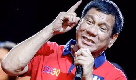 Tổng thống Philippines Rodrigo Duterte.