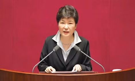 Tổng thống Hàn Quốc Park Geun-hye.