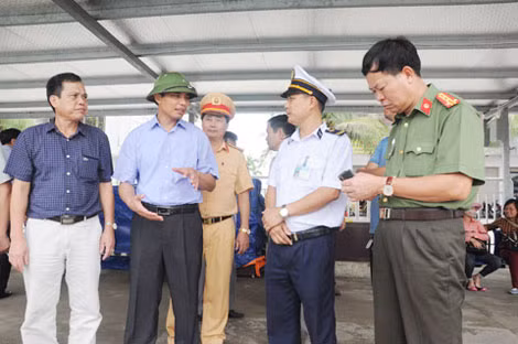 Phó chủ tịch UBND tỉnh kiểm tra công tác đảm bảo an toàn.