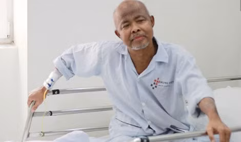 Nghệ sĩ Hán Văn Tình cách đây 2 tháng. Ảnh: Khuê Tú.