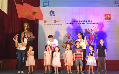 Những hoạt động trong chương trình giúp các bệnh nhi có một ngày chủ nhật vui tươi, hạnh phúc