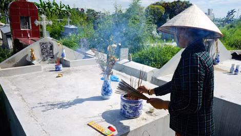 Khu mộ của các hài nhi.