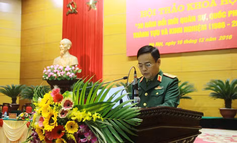 Thứ trưởng Lê Chiêm phát biểu khai mạc Hội thảo.
