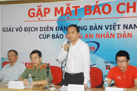 Ông Nguyễn Trọng Hổ, Vụ trưởng Vụ thể thao thành tích cao, Tổng cục TDTT Việt Nam phát biểu tại buổi gặp mặt báo chí công bố Giải. Ông Nguyễn Trọng Hổ, Vụ trưởng Vụ thể thao thành tích cao, Tổng cục TDTT Việt Nam phát biểu tại buổi gặp mặt báo chí công bố Giải.