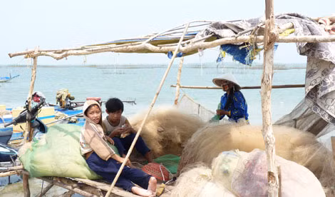 Cuộc sống tạm bợ của người dân.
