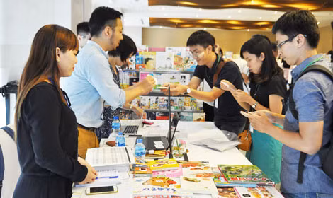 Trao đổi về bản quyền giữa những người làm xuất bản Việt Nam và Nhật Bản tại TP Hồ Chí Minh.