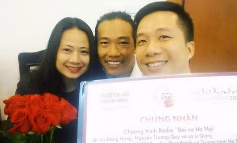 Từ trái qua: Giang Trang, Vũ Đặng Hùng và Trương Quý.