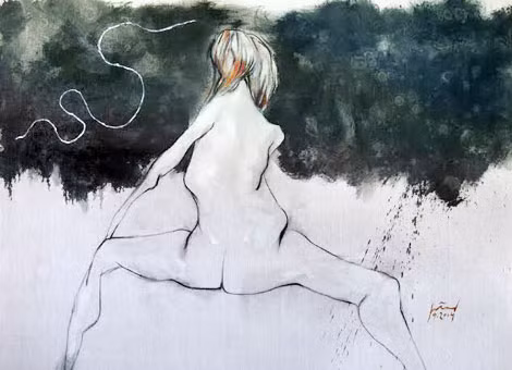 Tranh của họa sĩ Doãn Hoàng Lâm.