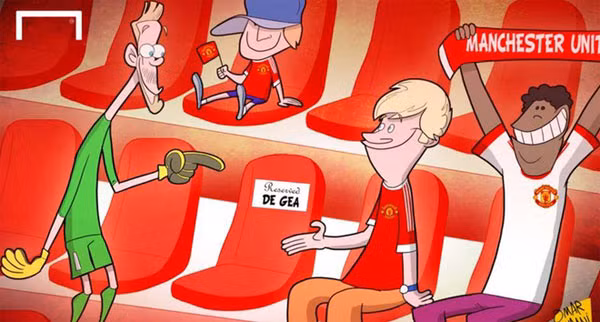 Louis van Gaal đày ải David de Gea trên khán đài. HLV của MU vẫn không chịu nhả thủ thành Tây Ban Nha cho Real. Louis van Gaal đày ải David de Gea trên khán đài. HLV của MU vẫn không chịu nhả thủ thành Tây Ban Nha cho Real.