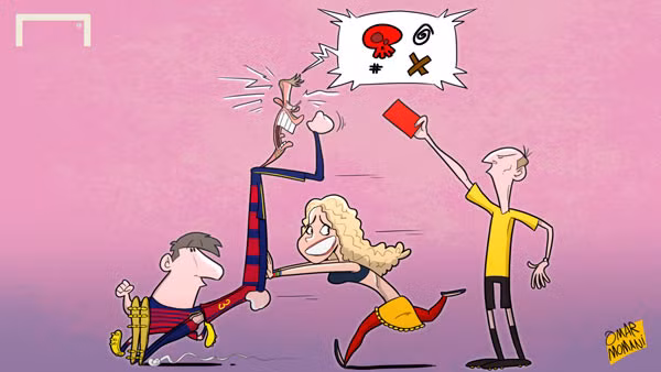 Pique nhận thẻ đỏ trong trận siêu Cup Tây Ban Nha với Athletic Bilbao vì lỗi xúc phạm trọng tài, Barca cũng mất luôn chiếc Cup này vào tay đối thủ. Pique nhận thẻ đỏ trong trận siêu Cup Tây Ban Nha với Athletic Bilbao vì lỗi xúc phạm trọng tài, Barca cũng mất luôn chiếc Cup này vào tay đối thủ.
