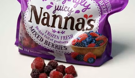 Sản phẩm Nanna’s Frozen Mixed Berries của Công ty Patties Foods đã bị thu hồi. Ảnh: theaustralia.com.au.