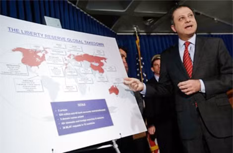 Ông Preet Bharara miêu tả quy mô của mạng lưới Liberty Reserve.