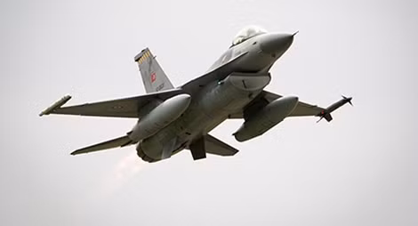 Một chiếc F-16 của Không quân Thổ Nhĩ Kỳ.