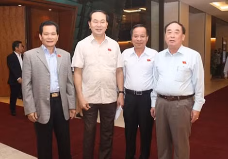Bộ trưởng Trần Đại Quang cùng các đại biểu tại kỳ họp.