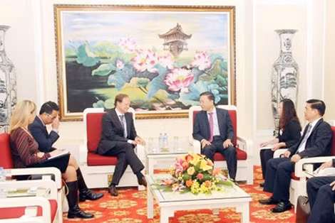 Toàn cảnh buổi tiếp.