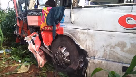 Hiện trường vụ tai nạn.