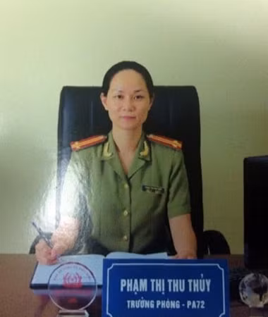 Trung tá Phạm Thị Thu Thủy.