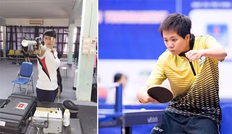 Xạ thủ Nguyễn Minh Châu, niềm hi vọng “vàng” của thể thao CAND tại SEA Games 28 và VĐV bóng bàn Phan Hoàng Trường Giang đang tích cực tập luyện. Xạ thủ Nguyễn Minh Châu, niềm hi vọng “vàng” của thể thao CAND tại SEA Games 28 và VĐV bóng bàn Phan Hoàng Trường Giang đang tích cực tập luyện.