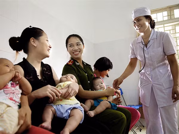 Hạnh phúc được làm mẹ.
