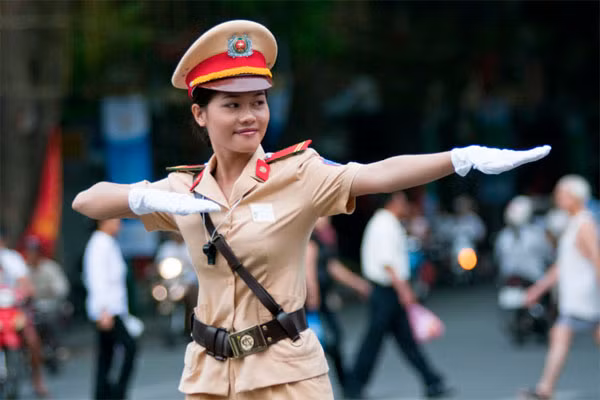 Duyên dáng giao thông.