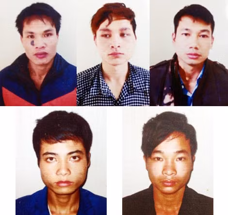 Các đối tượng trong vụ án.