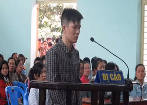 Bị cáo Hoàng tại tòa.