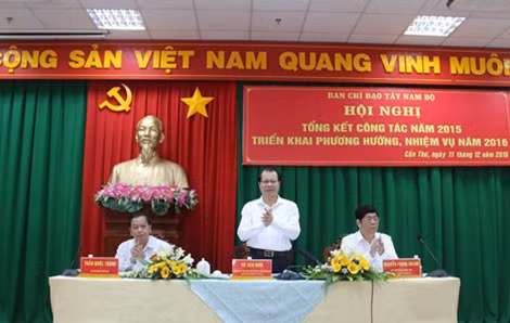 Phó Thủ tướng Vũ Văn Ninh, Trưởng BCĐ Tây Nam Bộ chủ trì hội nghị.