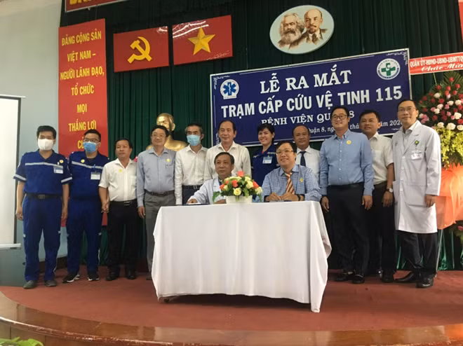 Lễ ký kết Quy chế phối hợp trong hoạt động Trạm vệ tinh tại BV Quận 8