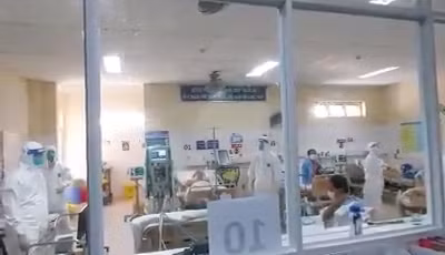 Nơi chăm sóc cho bệnh nhân nặng tại BV Hoà Vang đang có 9 bệnh nhân và dự kiến đầu tuần sẽ lên 16 bệnh nhân.