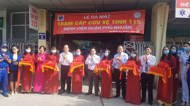 Trạm cấp cứu vệ tinh 115 thứ 34 tại bệnh viện quận Phú Nhuận chính thức ra mắt và đi vào hoạt động