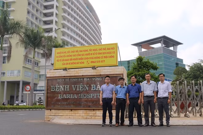 Đội có mặt tại BV Bà Rịa vào ngày 23/6.